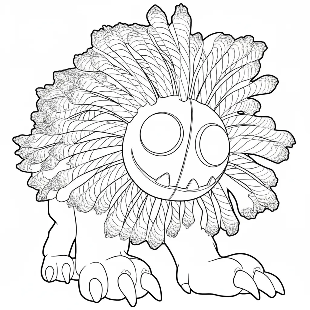 Poppy Playtime 4 para colorear para imprimir para niño de 2 años