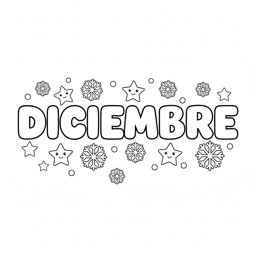 imprimir Portadas De Diciembre 10 para colorear