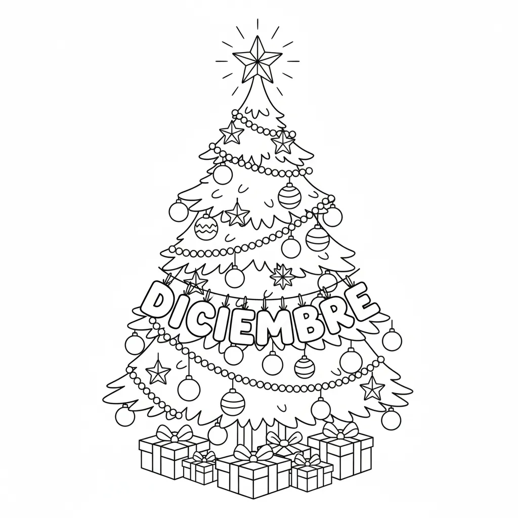 Portadas De Diciembre 16 para colorear para imprimir a4