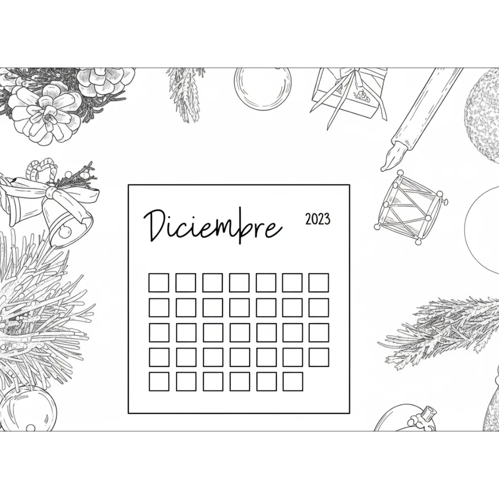 Portadas De Diciembre 19 para colorear para niño de 6 años