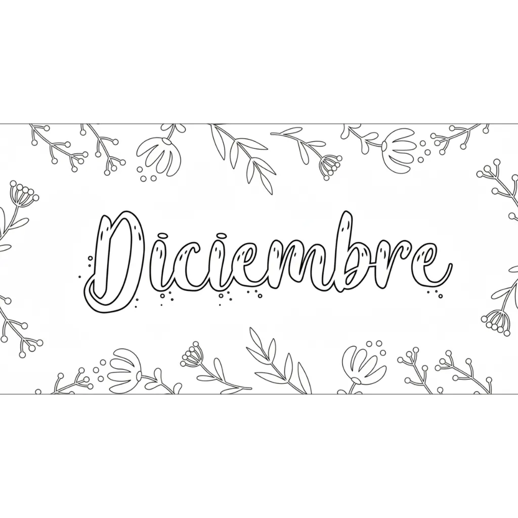 Portadas De Diciembre 20 para colorear para niño