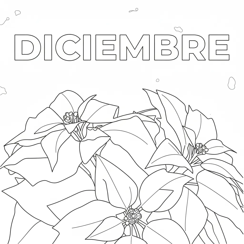 Portadas De Diciembre 24 para colorear para bebé para imprimir