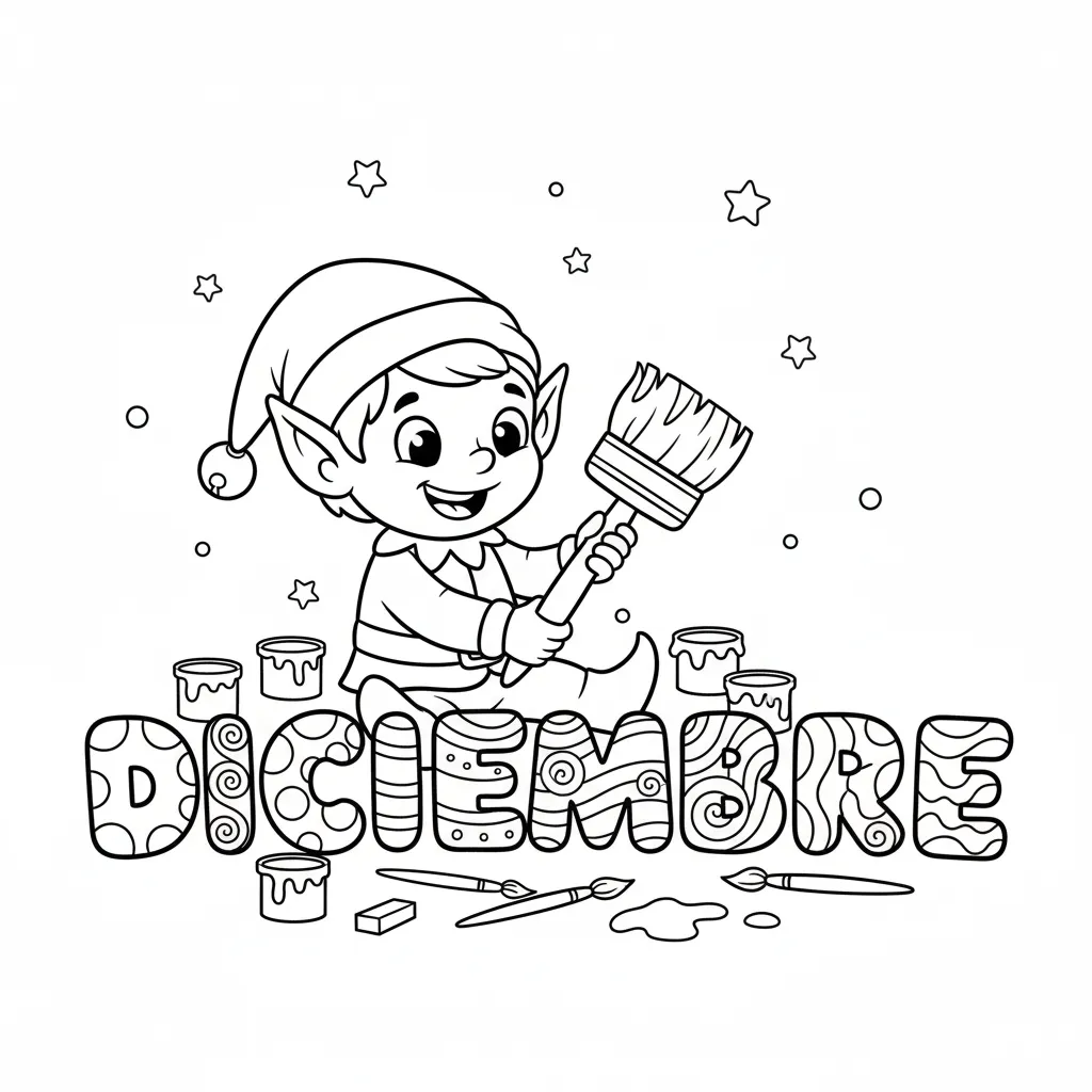 Portadas De Diciembre 3 para colorear y dibujos