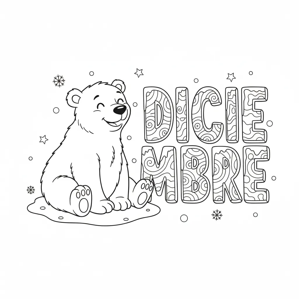 Portadas De Diciembre 5 para colorear para niños