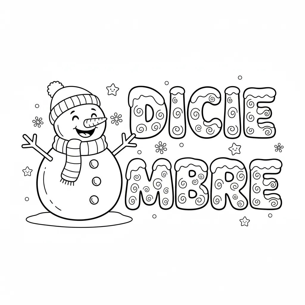 Portadas De Diciembre 8 para colorear gratis para niños