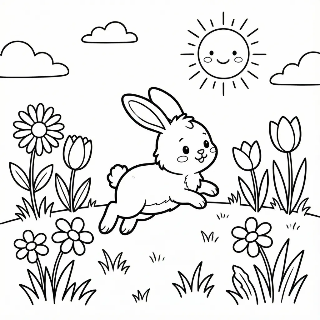 Primavera 11 para colorear en línea