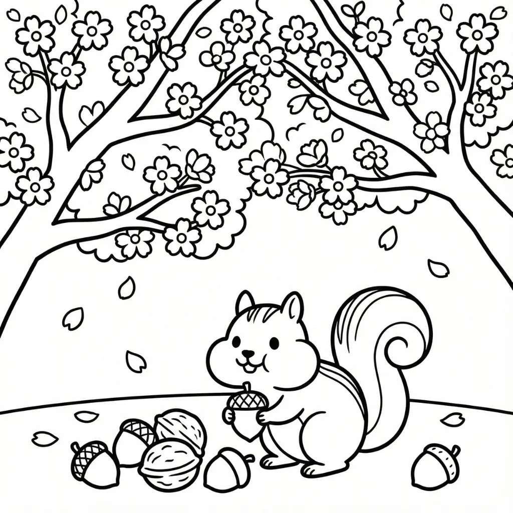 Primavera 17 para colorear para imprimir gratis