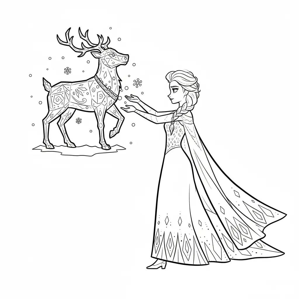 Princesas Disney de Navidad para colorear para imprimir para niño de 12 años