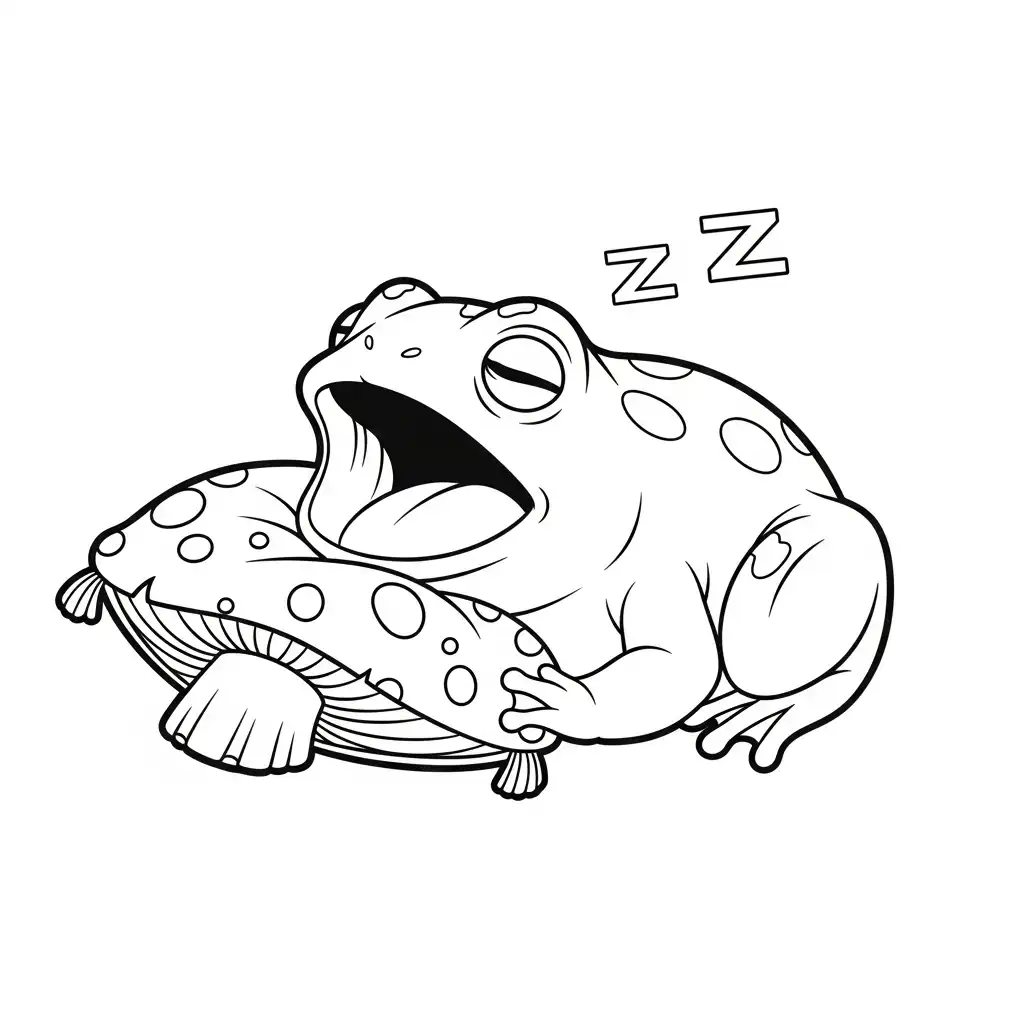 Rana para colorear para imprimir pdf