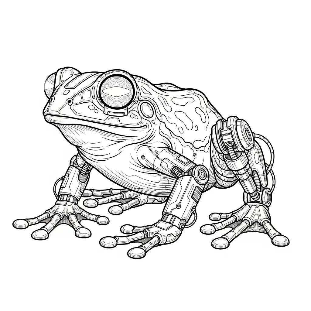 Rana para colorear para imprimir para niño de 12 años