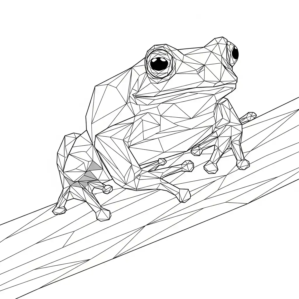 Rana para colorear para niños para imprimir gratis