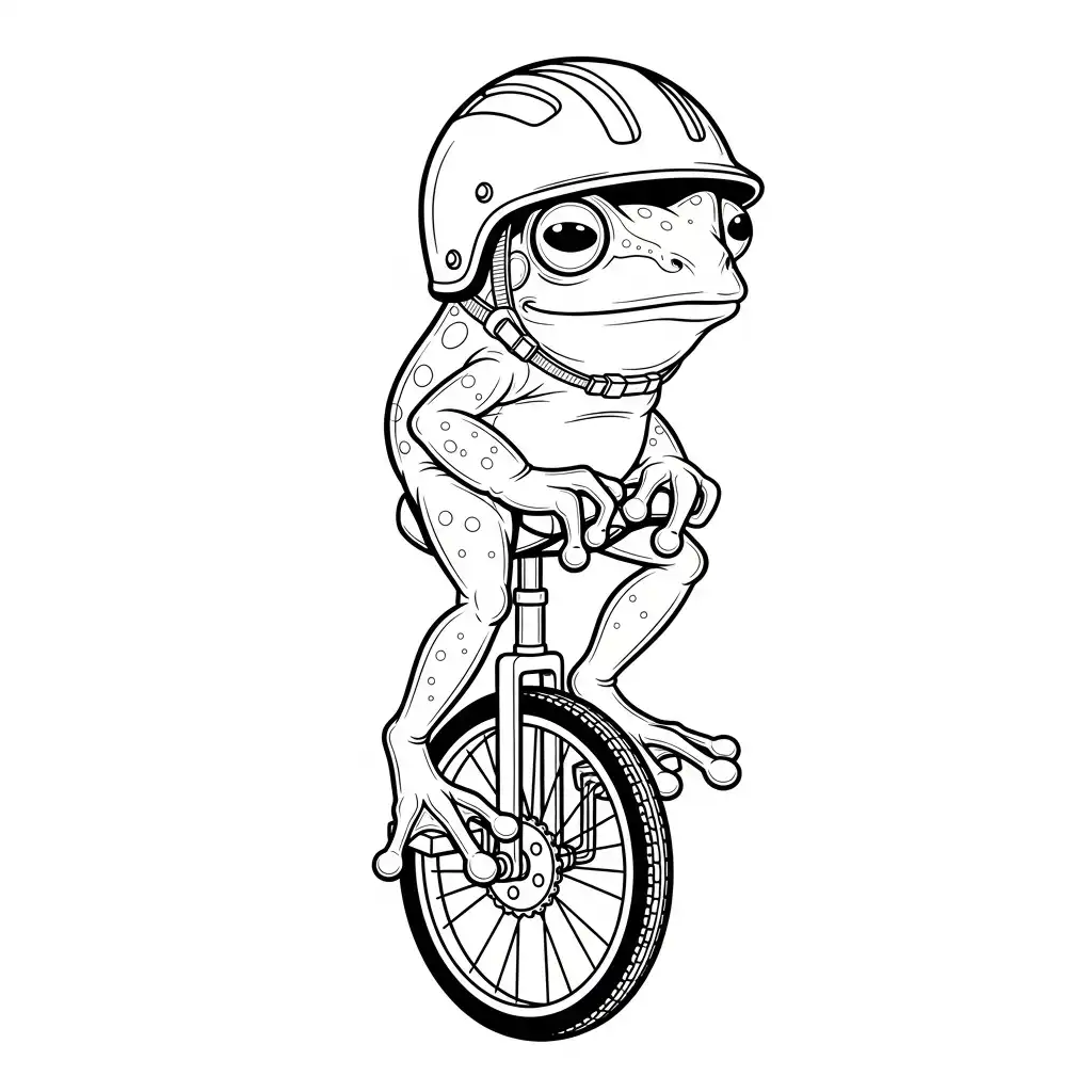 Rana para colorear para descargar