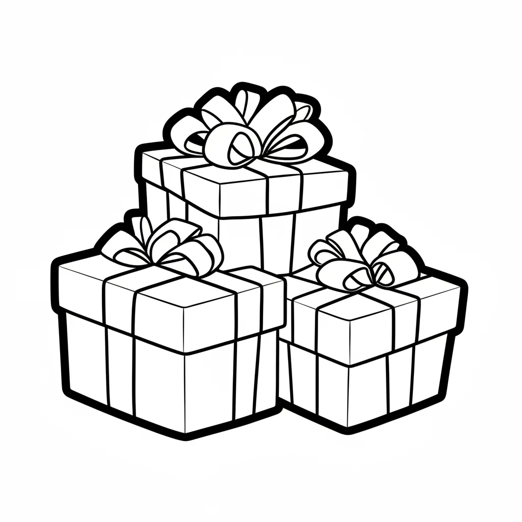 Regalos de Navidad 18 para dibujar en línea