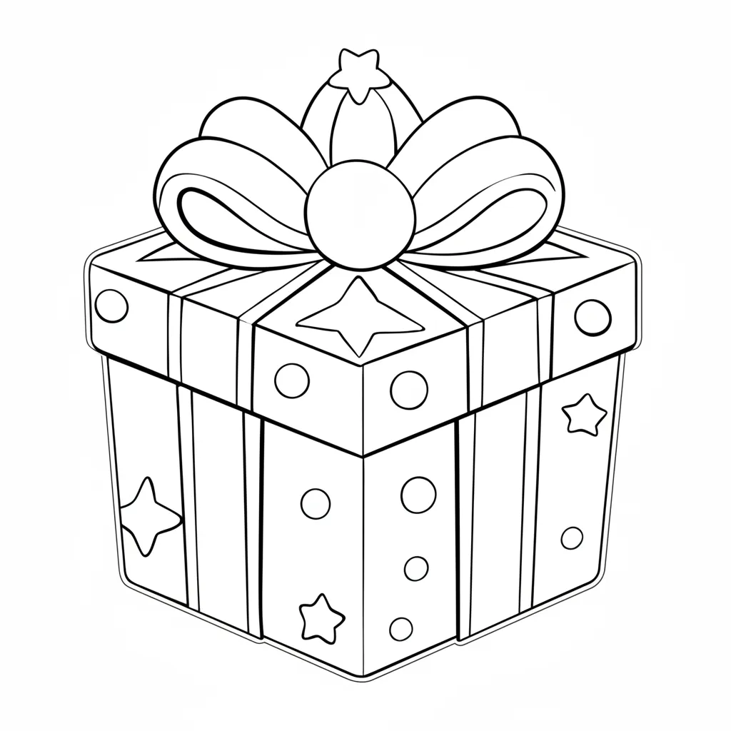 Regalos de Navidad 19 para colorear de para niños