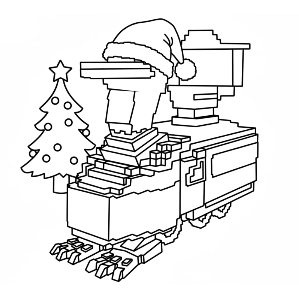 Roba un Brainrot de Navidad 2 para colorear gratis en línea