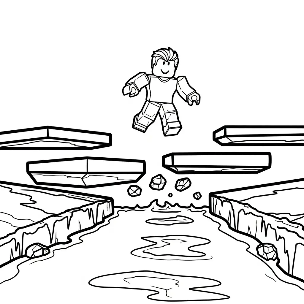 Roblox para colorear para niño de 8 años