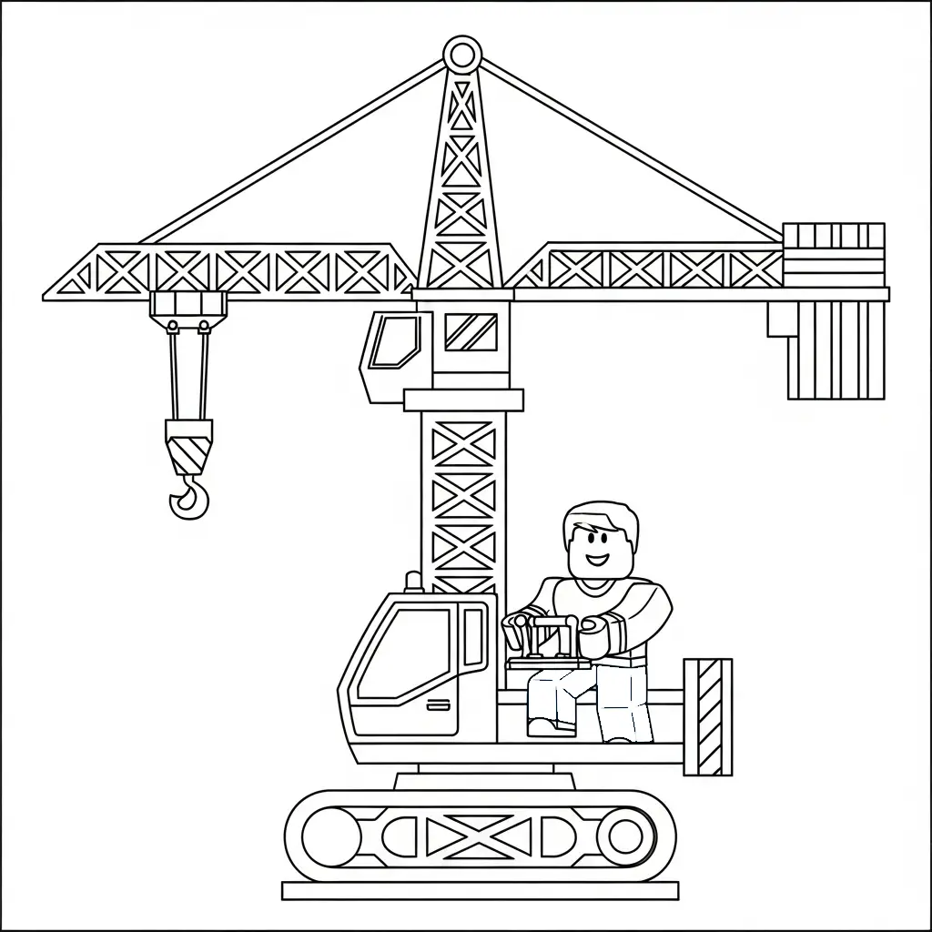 Roblox para colorear para imprimir para niño de 7 años