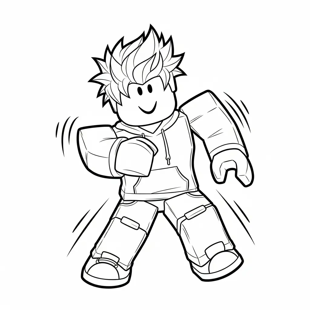 imprimir Roblox para colorear gratis