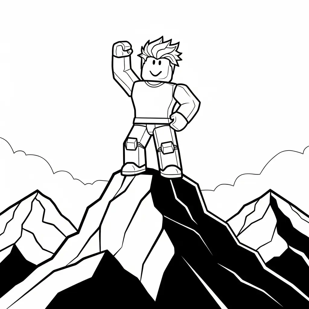 Roblox para colorear para niños 1