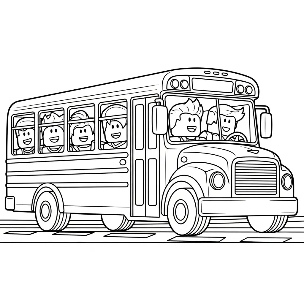 Roblox para colorear para niño para imprimir gratis 1