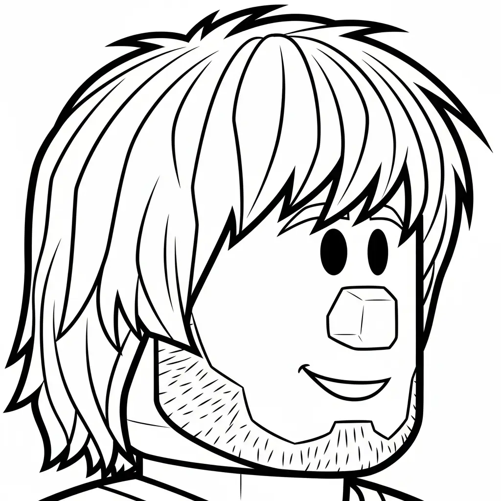 Roblox para colorear para niño de 4 años