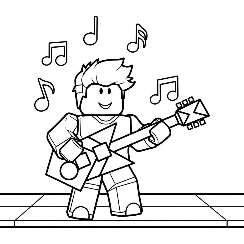 Roblox para colorear educativo para niño