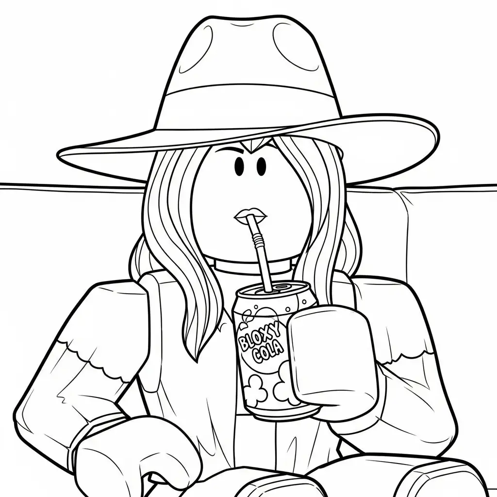 imprimir Roblox para colorear para niño