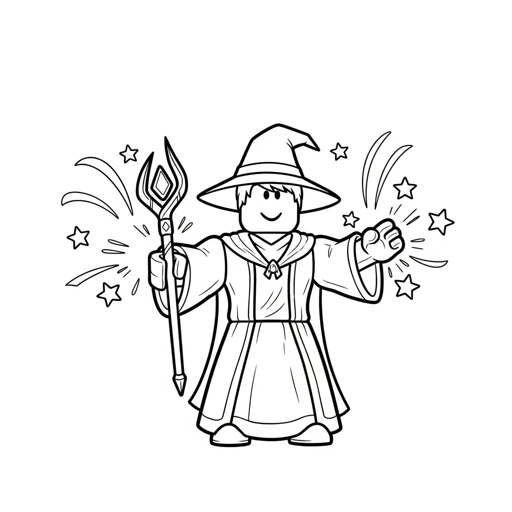 Roblox para colorear en línea para niño