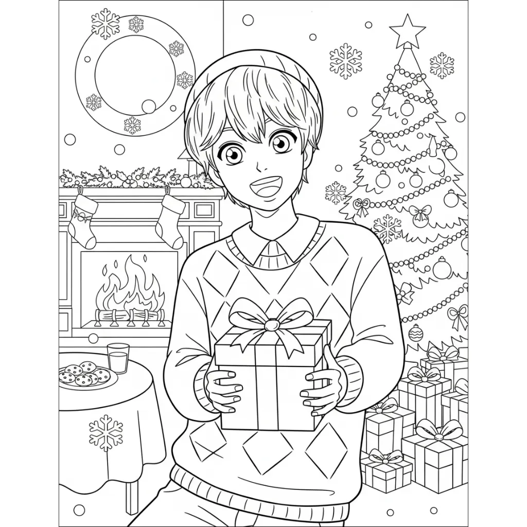 Saja Boys de Navidad 11 para colorear para niño de 8 años