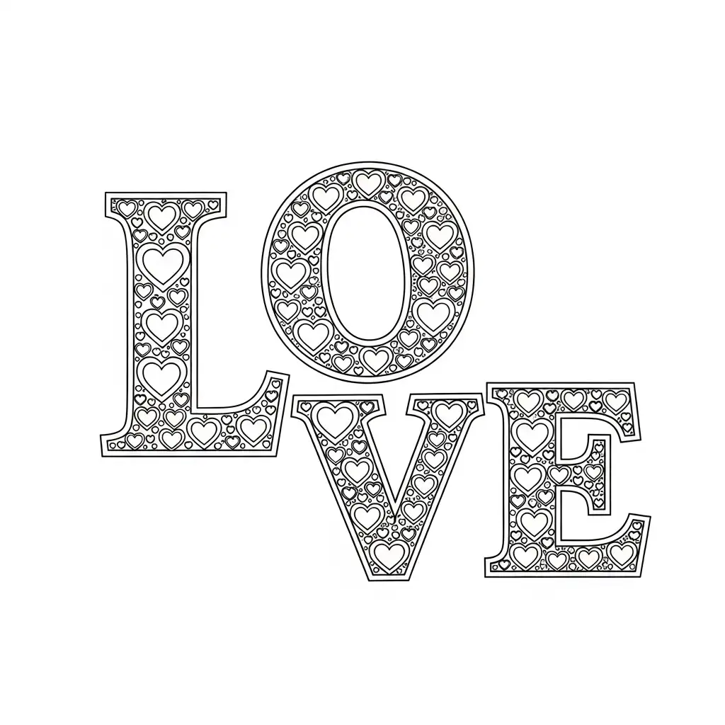 San Valentín para colorear para imprimir para niño de 7 años