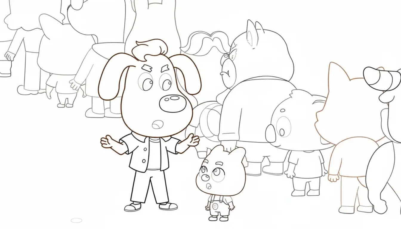 Sheriff Labrador para dibujar e imprimir