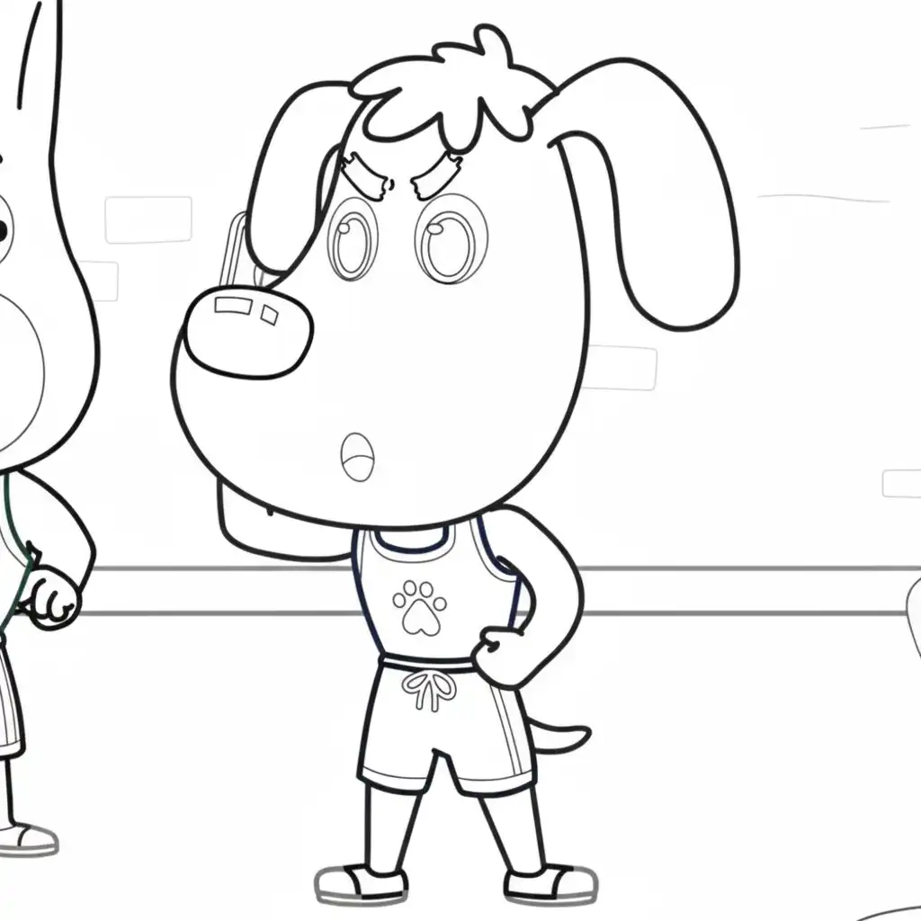 Sheriff Labrador para colorear para primaria