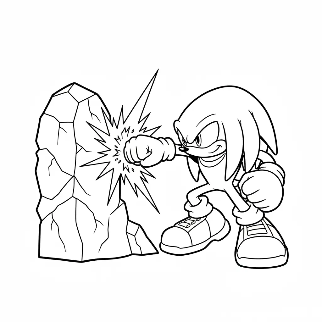 Sonic 3 para colorear para niño para imprimir 1