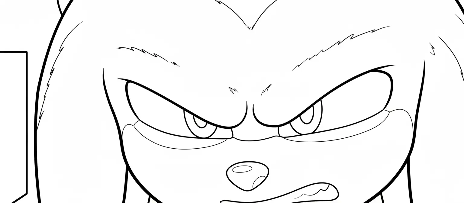 Sonic 3 para colorear para imprimir pdf gratis 1