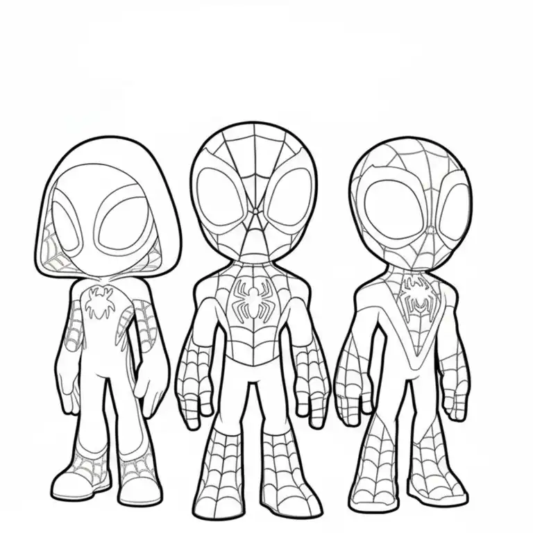 Spidey y sus Sorprendentes Amigos para colorear para imprimir para niño de 6 años