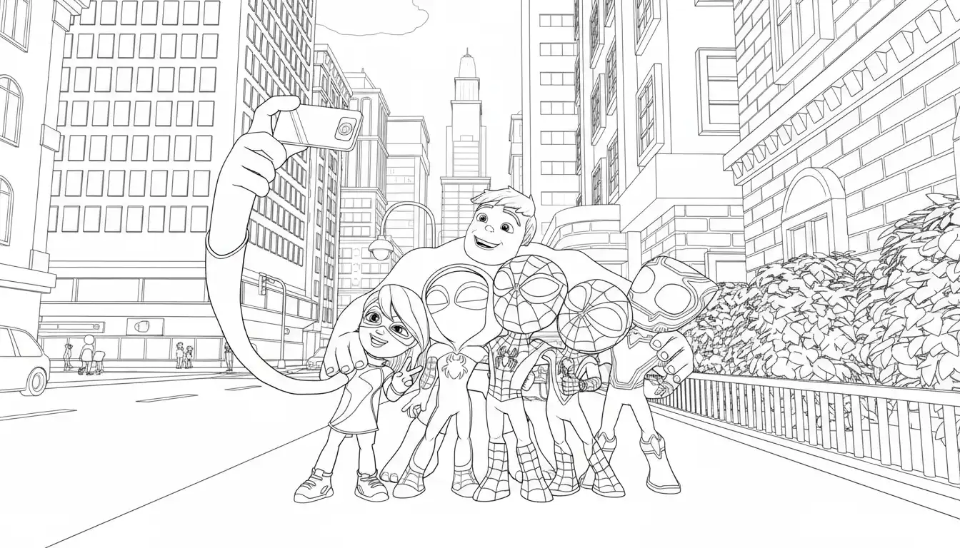 Spidey y sus Sorprendentes Amigos para dibujar en línea