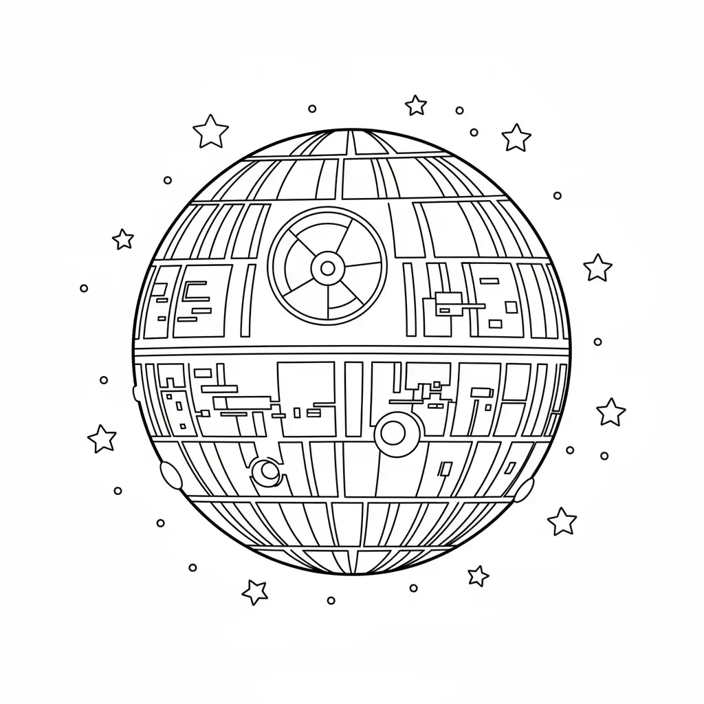 Star Wars para colorear para niño gratis