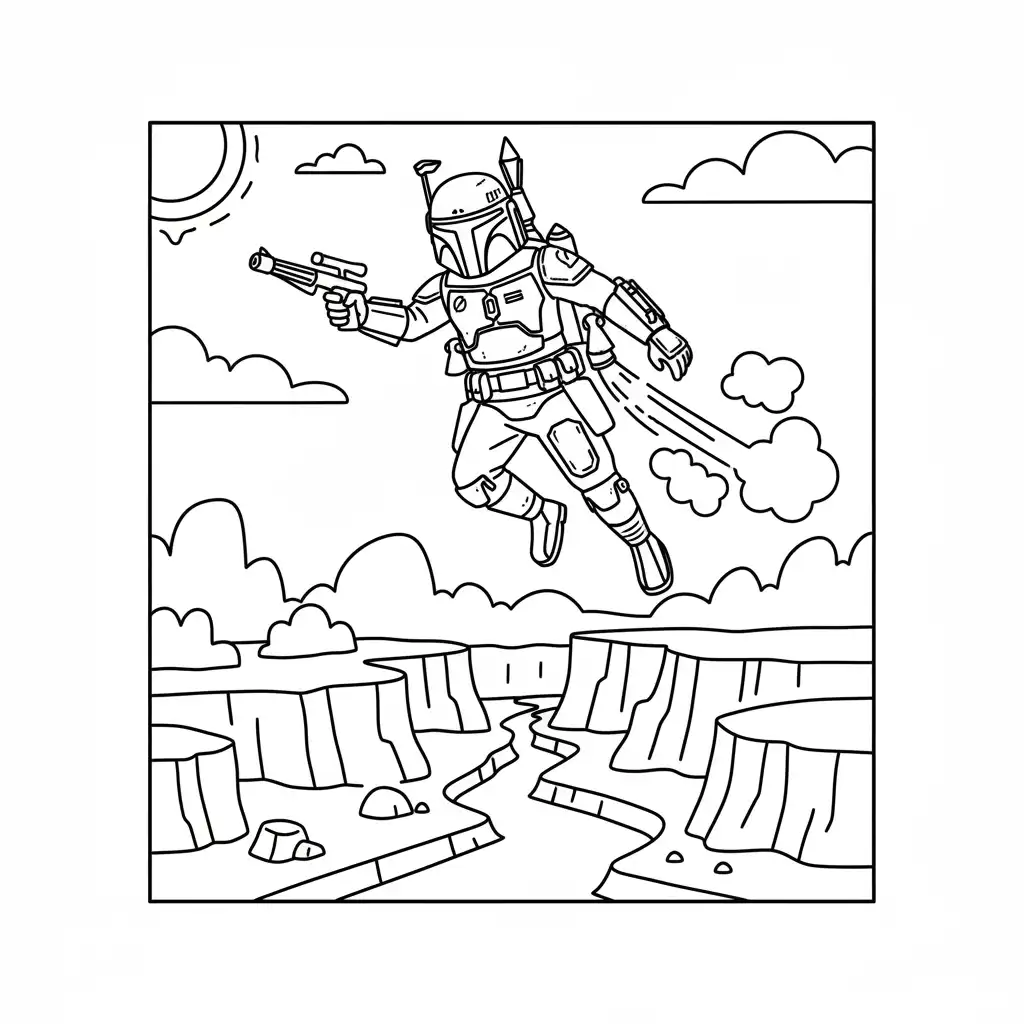 Star Wars para colorear y recortar