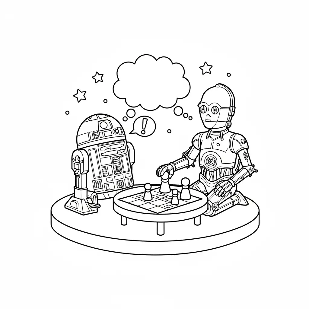 Star Wars para colorear para imprimir gratis 2