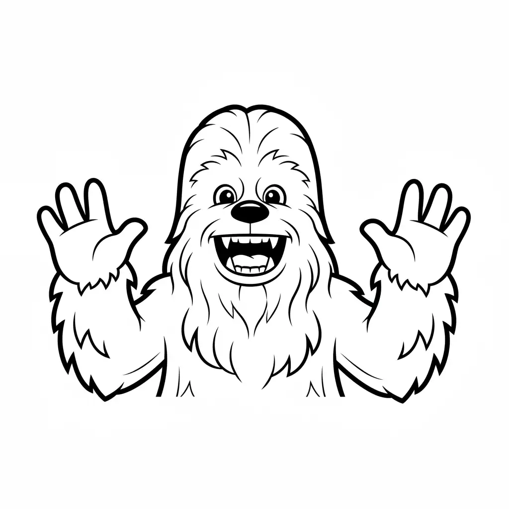 Star Wars para colorear para niño de 3 años