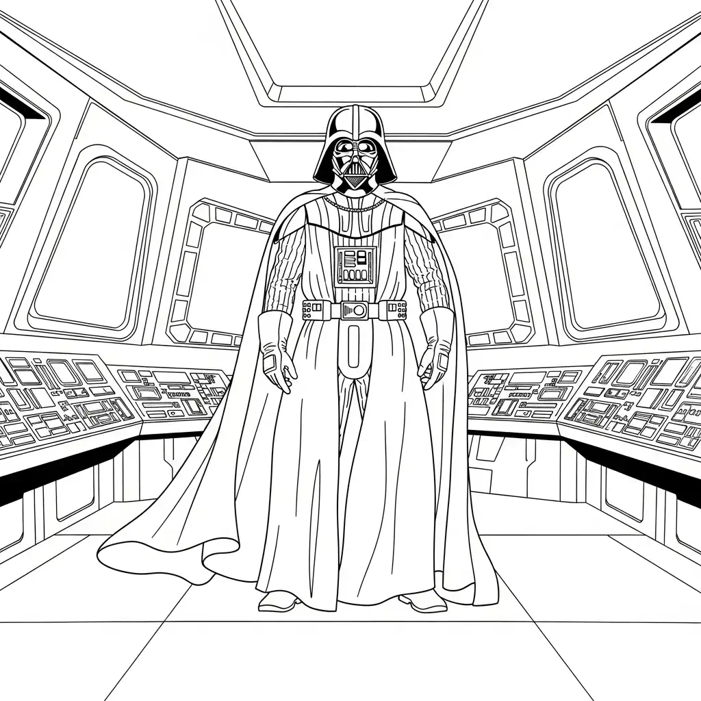 Star Wars para colorear para imprimir gratis 1