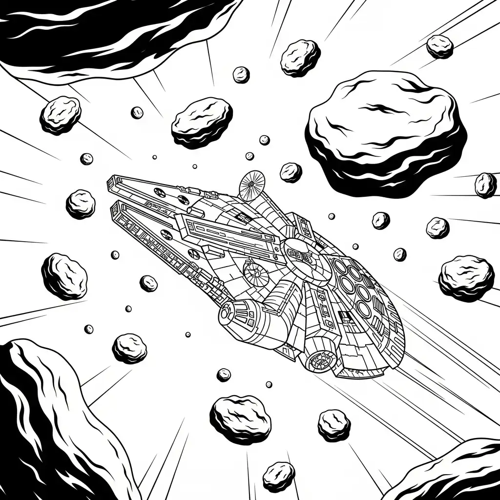 Star Wars para colorear para imprimir para niño de 2 años