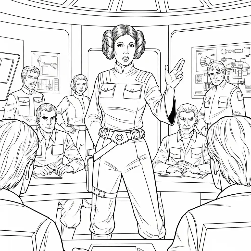 Star Wars para colorear para imprimir gratis