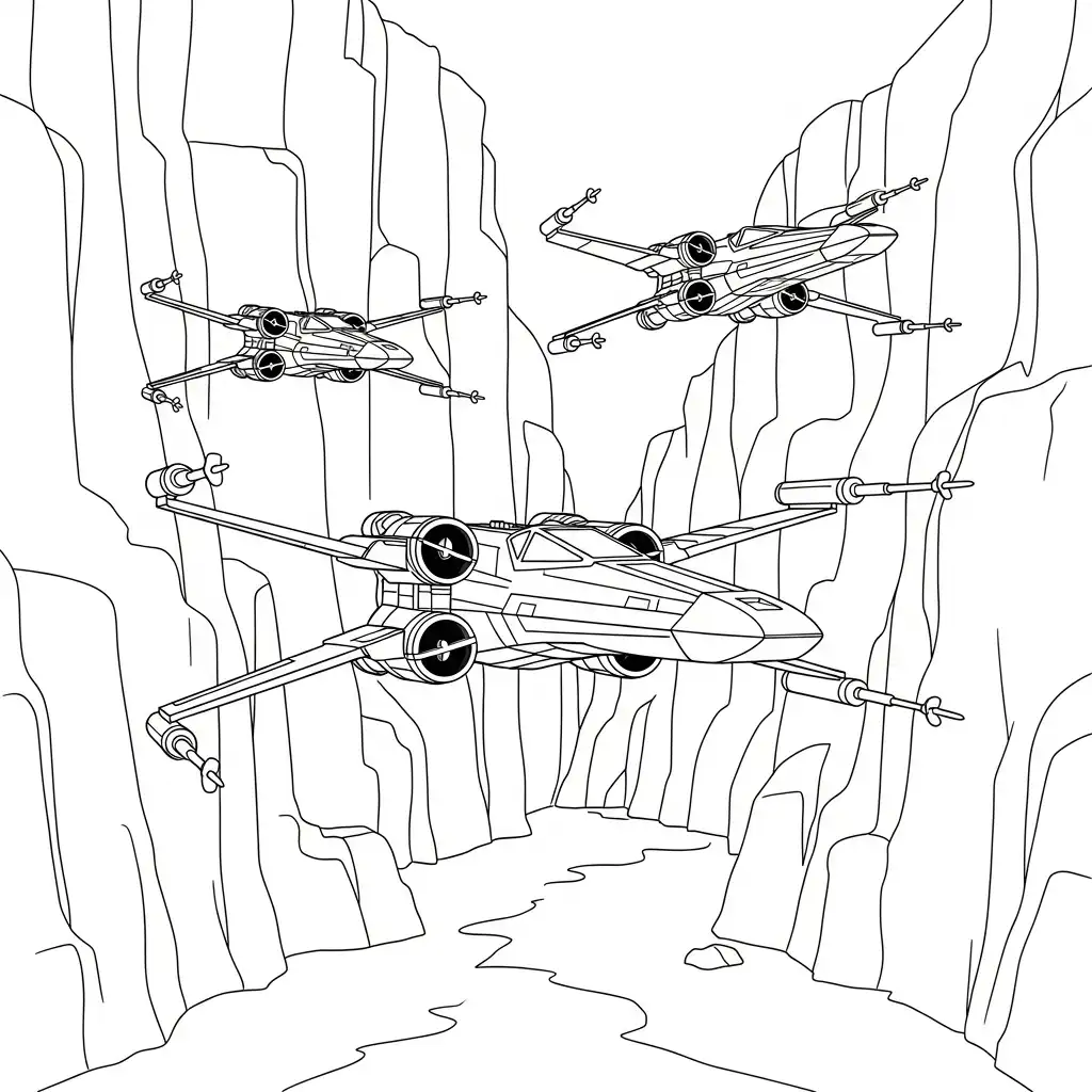 Star Wars para colorear para bebé para imprimir