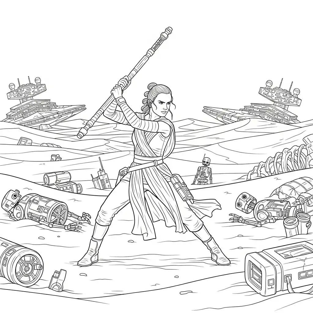 Star Wars para colorear en línea gratis