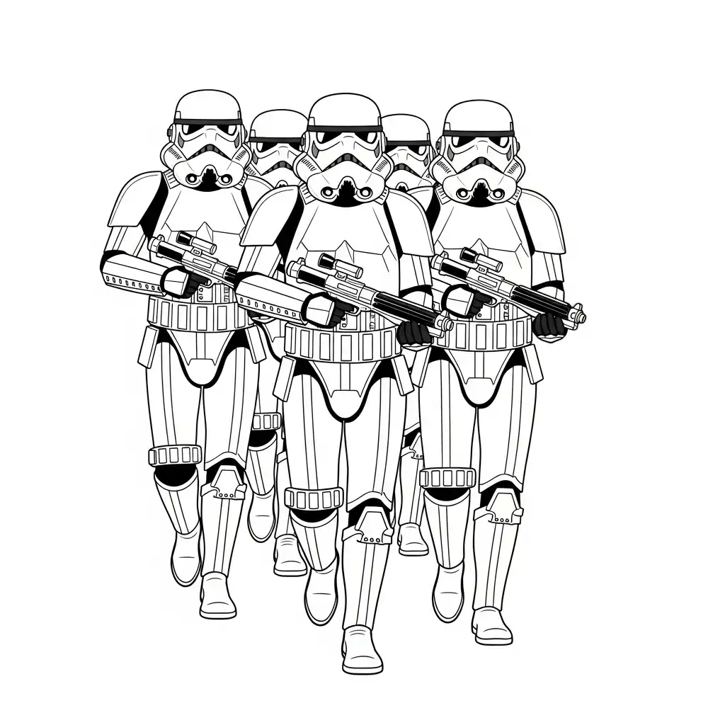 Star Wars para colorear para niño de 7 años