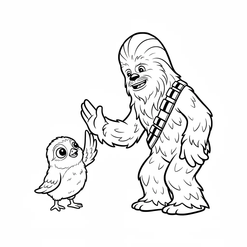 Star Wars para colorear gratis para niños 1