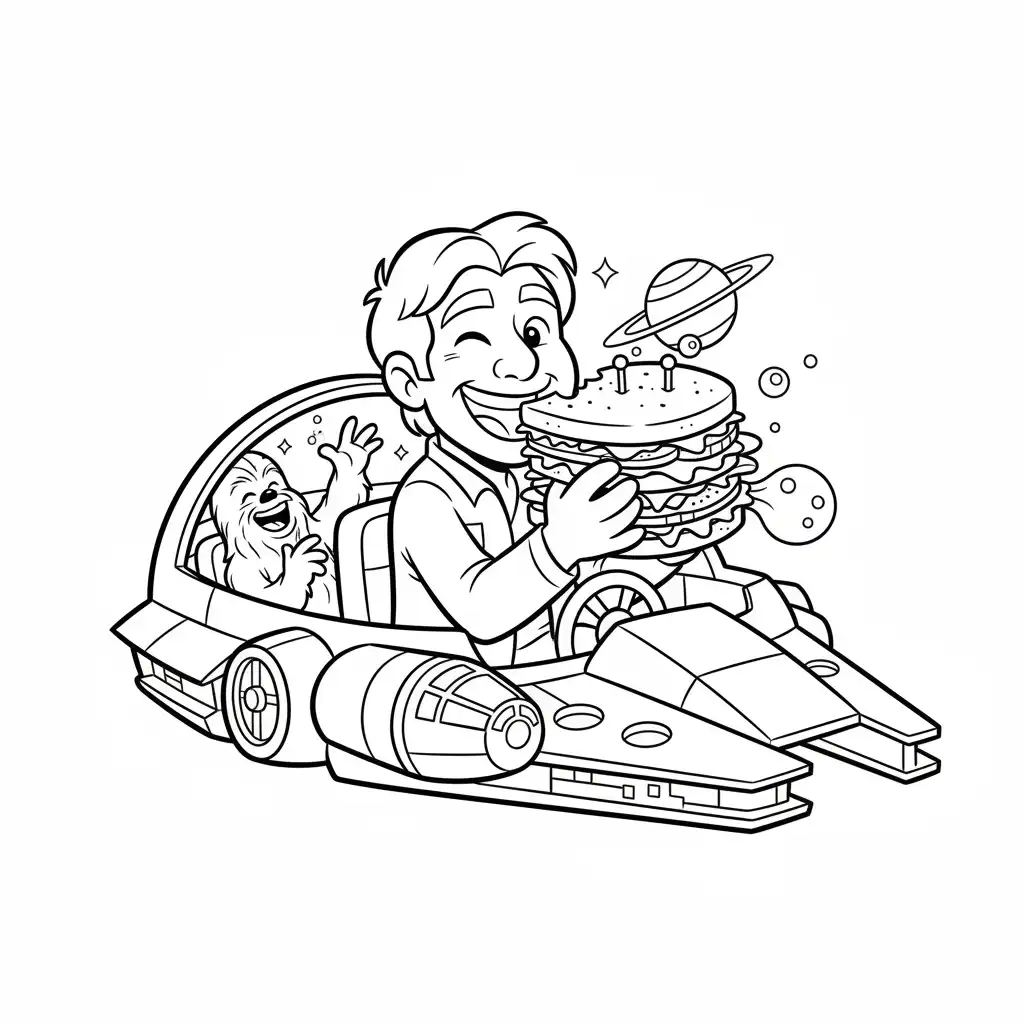 Star Wars para colorear para niños para imprimir