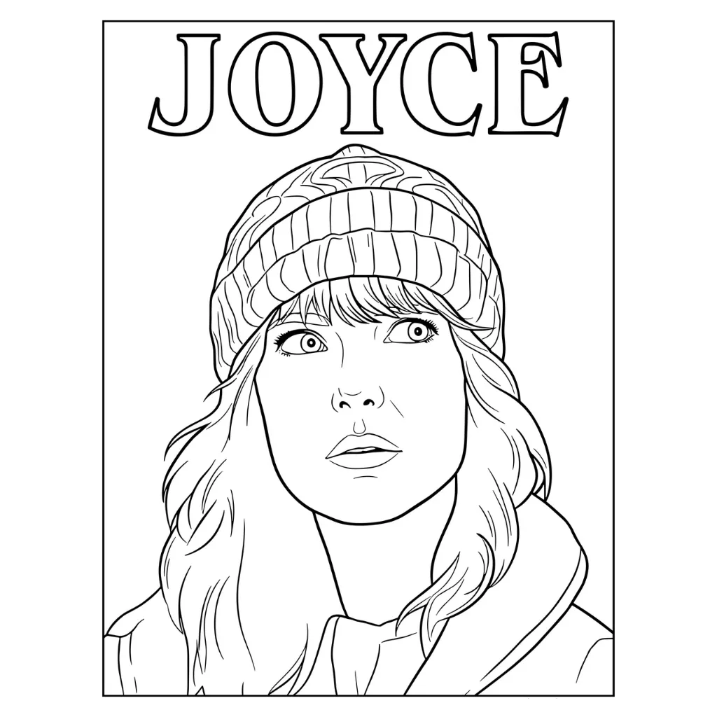 Stranger Things 11 para colorear gratis en línea