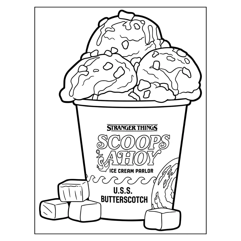 Stranger Things 16 de niño para colorear para imprimir